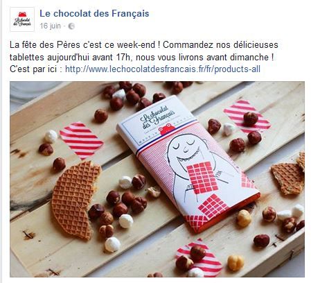 Fete des Pères - Le chocolat des français
