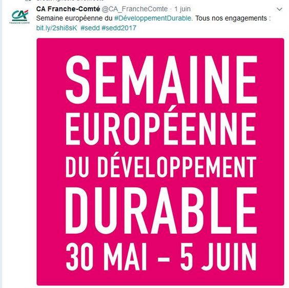 Semaine Développement Durable crédit agricole