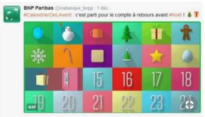 Calendrier de l'avent - BNP