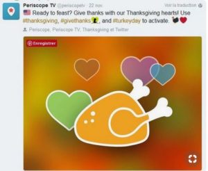 Thanksgiving vue par Périscope