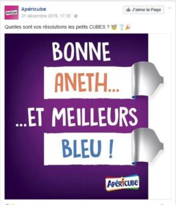 Voeux avec humour, Apéricube