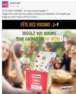 Fete des Voisins Apéricube