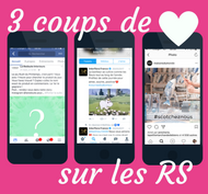 Nos 3 coups de coeur sur les réseaux sociaux MARS