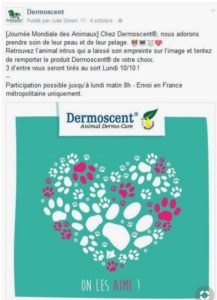 Journee mondiale des animaux - Dermoscent