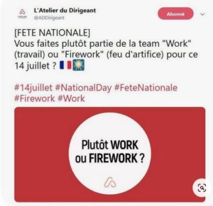 14 juillet - work ou firework ?