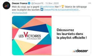 Victoires de la musique - Deezer
