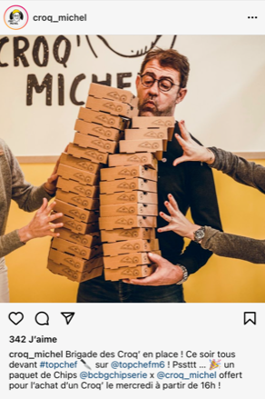 Exemple concret Croques-Monsieur de Michel Sarran